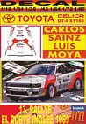 TOYOTA CELICA GT-4 ST165 C.SAINZ R. EL CUT ENGLISH 1989 WINNER (02) DECAL