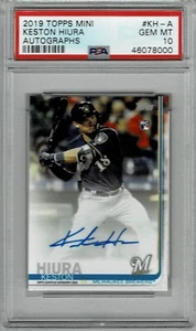 2018 TOPPS MINI KESTON HIURA CERTIFIED AUTOGRAPH GEM MINT PSA 10 RC - Picture 1 of 1