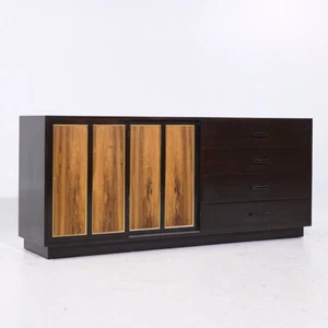 Harvey Probber Mid Century Rosewood and Mahogany Lowboy Dresser - Picture 1 of 12
