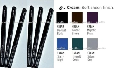 6 Avon fmg Glimmer (Glimmersticks Retractable Cream Eye Liners STARRY NIGHT Blue - Image 1 of 2