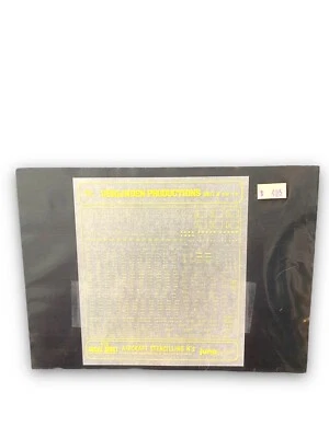 Verlinden 1/72  Sheet DTAV 72-01 Aircraft Stencilling Yellow Lettering JunoPress - Image 1 of 2