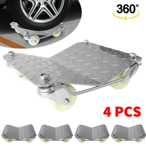 4PC 1500lbs per Each Car Tire Skates Tire/Wheel Dolly Ball Bearing Skate Dollies - Picture 1 of 14