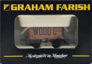 Graham Farish 377-127 8 Plank End Door Open Wagon 346 in J R Wood Co Ltd Livery - Picture 1 of 2