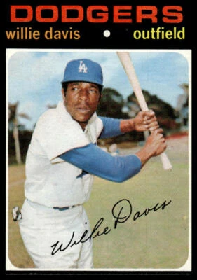 1971 Topps #585 Willie Davis - Image 1 of 2