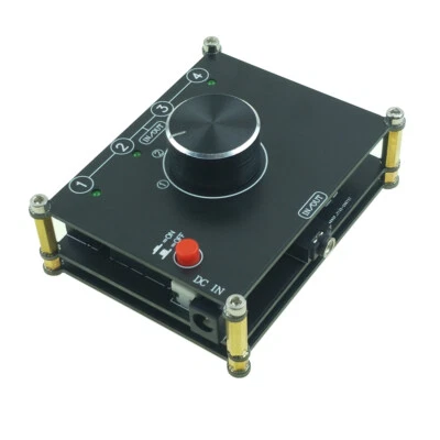 4-way Stereo 3.5mm Audio Switch AUX switcher Input Source selector splitter box - Image 1 of 4