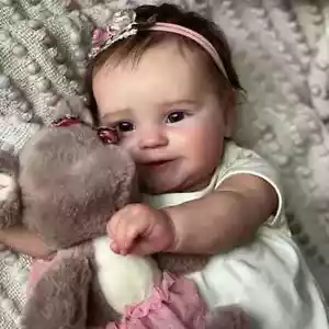 20in Reborn Baby Dolls Full Silicone Real Body Doll Newborn Handmade Kids Gift - Picture 1 of 3
