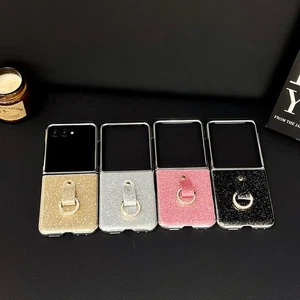 Glitzer Staubdichte Handyhülle mit Ringhalter Für Samsung Galaxy Z Flip7 6 5 4 3 - Bild 1 von 17