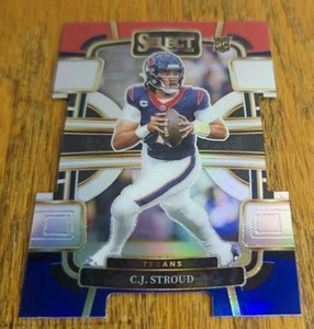2023 Panini Select CJ STROUD Rookie Red White & Blue Die-Cut Texans RC #41 - Photo 1 sur 5