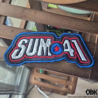 Sum 41 Patch ~ High Quality Embroidery, Durable Weatherproof Canvas