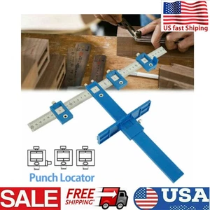 Punch Locator Woodworking Cabinet Adjustable Drill Guide Template Tool Durable - Picture 1 of 6