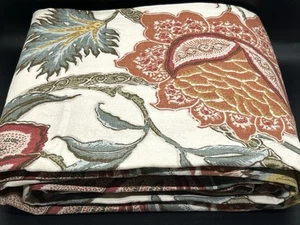 Pottery Barn Cynthia Palampore Floral Curtain Panel 50” x 96” Linen/Cotton, New - Picture 1 of 8
