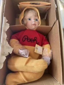Winnie The Pooh Ashton Drake Porcelain Doll Teddy You Need A Hug Pooh NIB + Cert - Picture 1 of 12