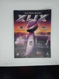 Super Bowl XLIX Programme 2015 Game Program 49 Seahawks New England Patriots