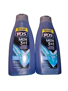 Shampoo Conditioner Body Wash, Mens V05 Ocean Surge 12.5 fl oz  Lot Of 2 - Picture 1 of 3