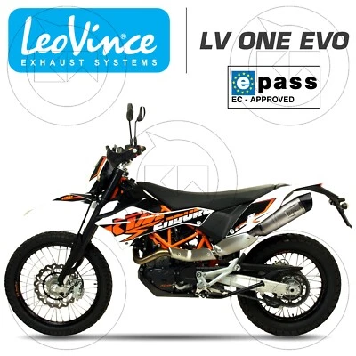 TERMINALE SCARICO OMOLOGATO 8299E LEOVINCE LV ONE EVO KTM 690 ENDURO/R 2012 2013 - Immagine 1 di 4