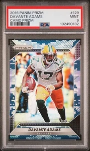 Panini Prizm Davante Adams 2016 camuflaje Prizm #/25 SSP PSA 9 - Imagen 1 de 2