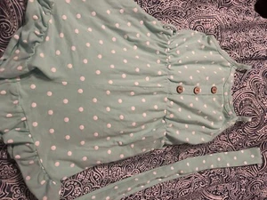 4 T Girls Turquoise Romper  - Picture 1 of 11