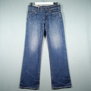 Abercrombie & Fitch Jeans Mens W30 L30 Blue Classic Straight Pant Distressed A&F - Picture 1 of 24
