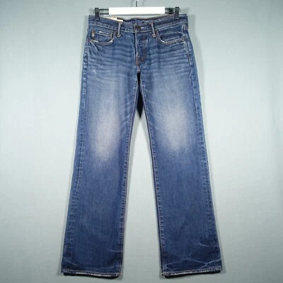 Abercrombie & Fitch Jeans Mens W30 L30 Blue Classic Straight Pant Distressed A&F - Image 1 of 4