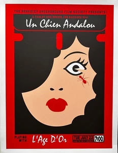 Un perro andaluz de Buñuel y Dalí, póster de Scrojo - Imagen 1 de 1