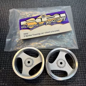 HPI Racing 3602 3 Spoke Touring Car Wheels 26mm Chrome Pro Pro2 Pro3 Pro4 - Picture 1 of 4