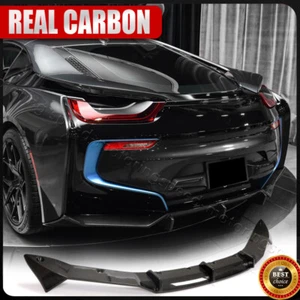 Divisor de alerón difusor labio parachoques trasero de fibra de carbono seco para BMW I8 i8 2014-18 - Imagen 1 de 19