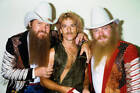 Billy Gibbons Frank Beard Dusty Hill Zz Top In Augsburg 1986 Old Photo 19
