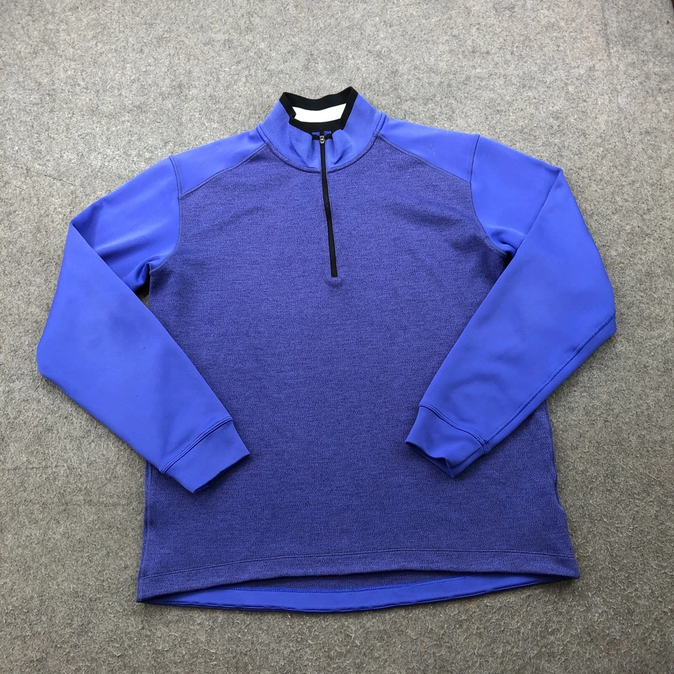 Pullover Nike Para Hombre Medio Púrpura Azul Gimnasio 1/4 Cremallera Dri Fit Tour Rendimiento Foto 1 de 4