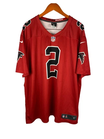 NIKE x ATLANTA FALCONS Color Rush Red Men's Ryan Football Jersey - Size 3XL Cover