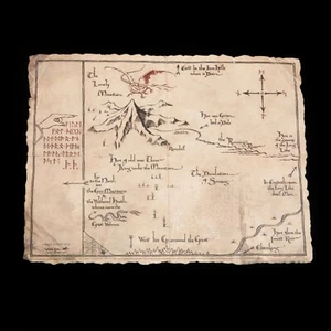 Weta Thorin's Map Parchment Art Print Daniel Reeve 12x16 The Hobbit LOTR - Picture 1 of 1