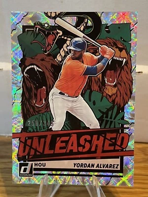2021 Donruss Yordan Alvarez Unleashed Silver /349 Houston Astros - Image 1 of 2