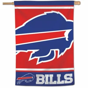 BUFFALO BILLS MEGA 28"X40" BANNER FLAG NEW WINCRAFT 👀🏈 - Picture 1 of 1