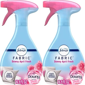 Febreze Odor-Fighting Fabric Refresher, Downy April Fresh, 16.9 Fl Oz, Pack of 2 - Picture 1 of 6