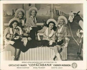 TARJETA DE LOBBY COPACABANA GROUCHO MARX GLORIA JEAN 1947 - Imagen 1 de 1