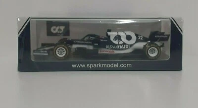 Modelo de coche 1:43 Spark F1 Alpha Tauri Honda Tsunoda GP Bahrein 2021 fundido a presión Foto 1 de 4