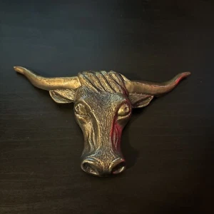 Bull Belt Buckle Cow Rodeo Cowboy Country Western - Picture 1 of 4