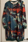 CELMIA COLLECTION Sweatshirt Dress Size 2XL Women’s Long Sleeve Abstract NWT