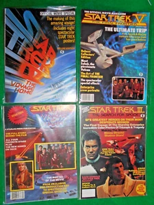 STAR TREK OFFICIAL MOVIE MAGAZINES LOT(4) 2-3-4-5 HIGH GRADE 1982-1989 - Picture 1 of 3