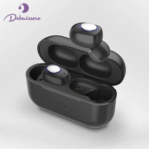 Delmicure VHP-1605 Hearing Aids with Portable Charging Case, Binarual (Black) - Picture 1 of 6