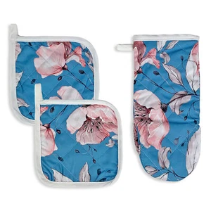 Bloom 4892 Backhandschuh und Küchensteckdosen Set Baumwolle Fleckschutz 3-teilig - Bild 1 von 1