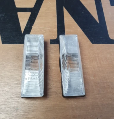 RENAULT 5 GT TURBO NEW CLEAR WHITE SIDE REPEATERS INDICATORS LIGHTS SET X 2 - Image 1 of 3