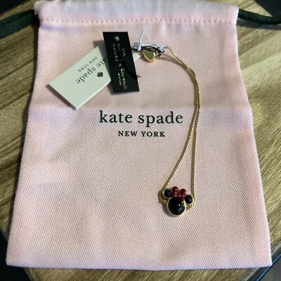 NUEVO CON ETIQUETAS Pulsera Deslizante Kate Spade Disney Minnie Mouse CON BOLSA PARA EL POLVO ROSA Foto 1 de 4