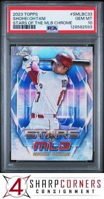 2023 TOPPS STARS OF THE MLB CHROME #SMLBC33 SHOHEI OHTANI PSA 10 - Image 1 of 3