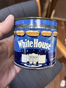 Vintage White House Salted Brown Peanuts Tin Can - Picture 1 of 7