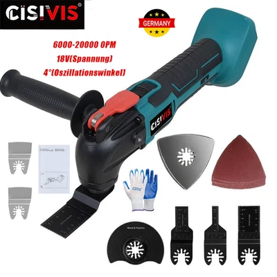 Für 18V Makita Akku Multifunktionswerkzeug Oszillierende Schleifgerät Multi-Tool - Bild 1 von 4