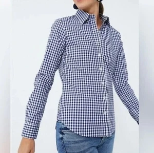 UNTUCKit Größe 4 Damen Shirt Blau Weiß Langarm Knopfleiste Belleza - Bild 1 von 3