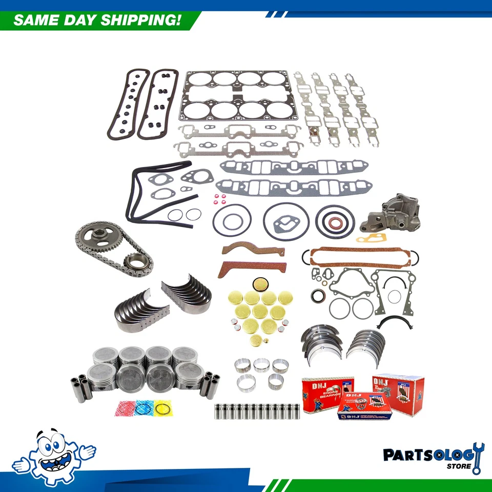 Главный комплект для восстановления двигателя DNJ EK1153FM для 76–78 Chrysler Dodge Aspen 5,9 л верхнеклапанный - Изображение 1 из 4