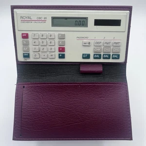 Vintage ROYAL CBC 95 Scheckbuch Taschenrechner seltener Sammlerstück - Bild 1 von 3