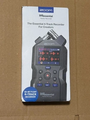 ZOOM H4essential 4-Track Handy Portable Audio Recorder /w 32-Bit Float Recording - Image 1 of 4