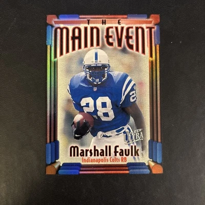 1997 Fleer Ultra - The Main Event Marshall Faulk #10ME - Image 1 of 2